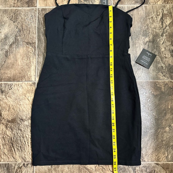 NWT Lulu's Chic Black Mini Dress Size L - Picture 4 of 5